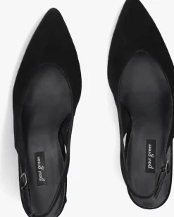 PAUL GREEN e slingbacks 6101 zwart Online
