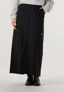 PENN & INK e maxirok skirt w25n1636 zwart