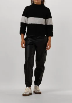 PENN & INK e trui 225 jumper stripe zwart