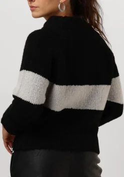 PENN & INK e trui 225 jumper stripe zwart