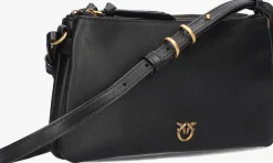 PINKO e schoudertas double mini zwart New