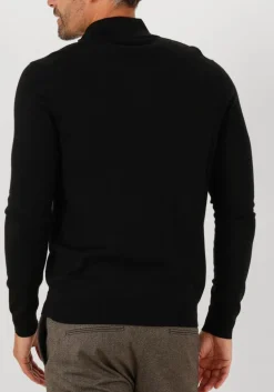PROFUOMO e trui pullover half zip merino zwart Online