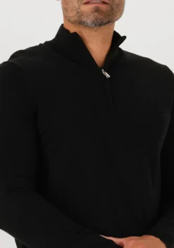 PROFUOMO e trui pullover half zip merino zwart Online