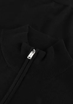 PROFUOMO e trui pullover half zip merino zwart Online
