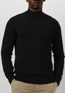 PROFUOMO e trui pullover mock zwart Clearance