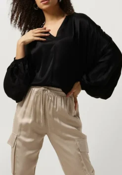 RESORT FINEST e blouses satin balloon blouse zwart Discount