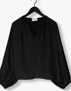 RESORT FINEST e blouses satin balloon blouse zwart Discount