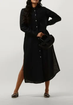 RESORT FINEST e maxi jurk shirt dress zwart New