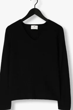 RESORT FINEST e trui v-neck rib knit zwart Sale