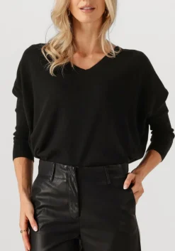 RESORT FINEST e trui v-neck cape sweater zwart Hot