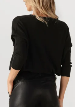 RESORT FINEST e trui v-neck cape sweater zwart Hot