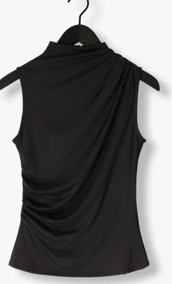 ROSEMUNDE e top billie sl drape top zwart Clearance