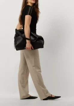 ROSEMUNDE e t-shirt benita silk t-shirt w/ lace zwart