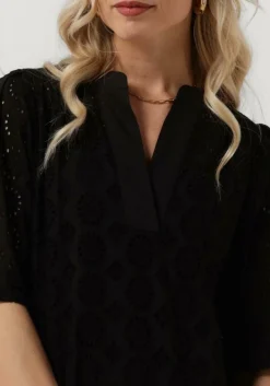 RUBY TUESDAY e mini jurk sabela half sleeves full embro short dress zwart Discount