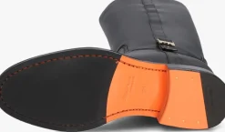 SANTONI e hoge laarzen led gesp laars zwart Clearance