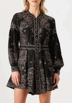 SCARLETT POPPIES e mini jurk berite short dress zwart Clearance