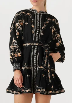 SCARLETT POPPIES e mini jurk fiucci short dress zwart Discount