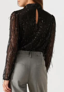 SECOND FEMALE e blouses tassel blouse zwart