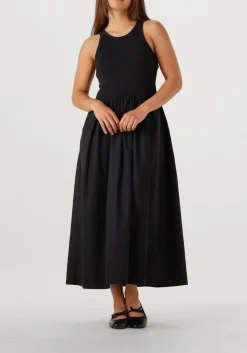 SECOND FEMALE e maxi jurk nulana dress zwart New