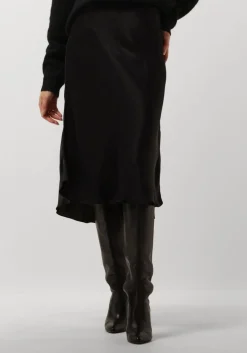 SECOND FEMALE e midirok eddy mw midi skirt zwart Sale