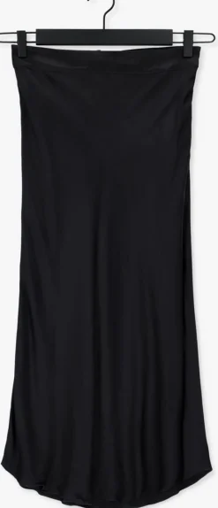 SECOND FEMALE e midirok eddy mw midi skirt zwart Sale
