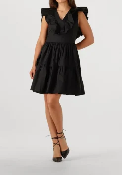 SECOND FEMALE e mini jurk zana dress zwart Discount