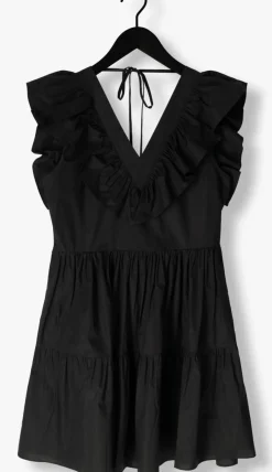 SECOND FEMALE e mini jurk zana dress zwart Discount