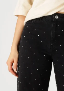 SECOND FEMALE e straight leg jeans jayden denim jeans zwart Hot