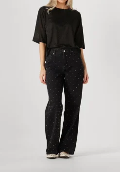 SECOND FEMALE e straight leg jeans jayden denim jeans zwart Hot