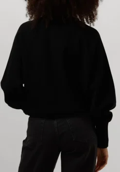 SECOND FEMALE e trui octavia knit t-neck zwart Sale