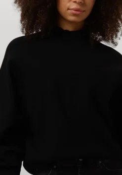 SECOND FEMALE e trui octavia knit t-neck zwart Sale