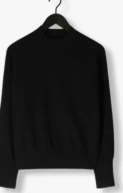 SECOND FEMALE e trui octavia knit t-neck zwart Sale