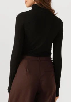 SECOND FEMALE e vest matima t-neck tee zwart Outlet