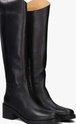 SHABBIES e hoge laarzen lakey ride zwart