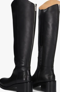 SHABBIES e hoge laarzen lakey ride zwart