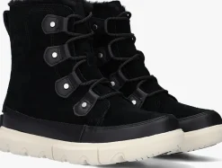 SOREL e vachtlaarzen explorer ii joan faux fur wp zwart