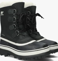 SOREL e vachtlaarzen caribou wp zwart Outlet