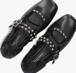 STEFANO LAURAN e ballerina's bailarina arrugada zwart Hot