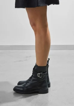 STEFANO LAURAN e enkellaarsjes l1334 zwart