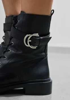 STEFANO LAURAN e enkellaarsjes l1334 zwart