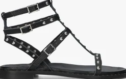 STEFANO LAURAN e platte sandalen 24202 zwart