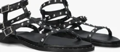 STEFANO LAURAN e platte sandalen 24202 zwart