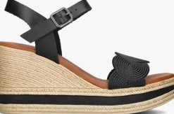 STEFANO LAURAN e sandalen led koord sandaal sleehak zwart Sale