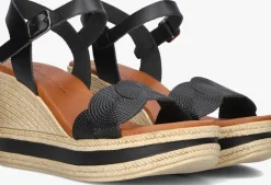 STEFANO LAURAN e sandalen led koord sandaal sleehak zwart Sale