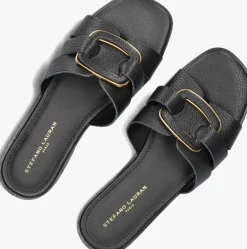 STEFANO LAURAN e slippers 24152 zwart Outlet