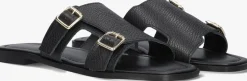 STEFANO LAURAN e slippers 24004 zwart Outlet