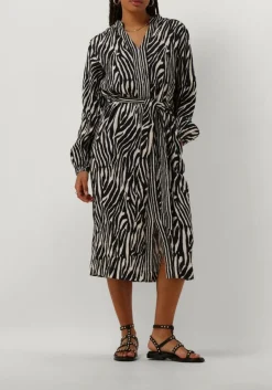 STELLA FOREST e midi jurk e24ro053 zwart