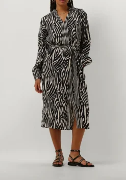 STELLA FOREST e midi jurk e24ro053 zwart