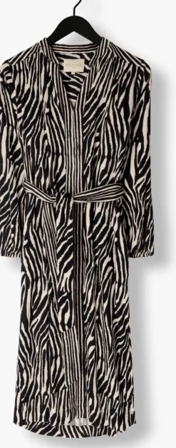 STELLA FOREST e midi jurk e24ro053 zwart