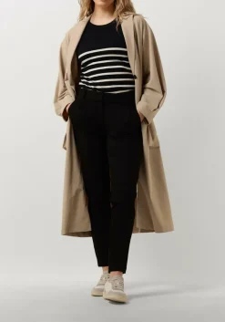 SUMMUM e flared broek trousers punto milano zwart Sale